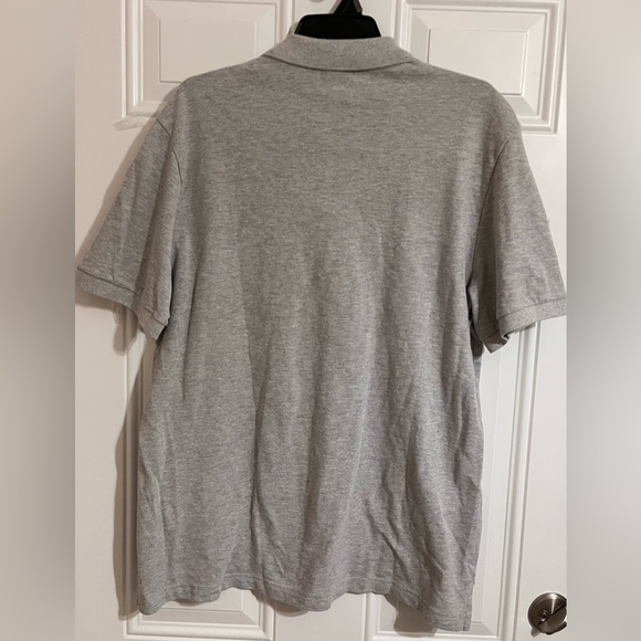 Lacoste Devanlay Polo Shirt Short Sleeve Mens 7 Grey Big Alligator Logo Golf - Picture 7 of 10